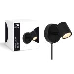 D'Lite Wandleuchte Trop Sandig Schwarz | Geeignet für 1x GU10