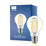 Philips MASTER LED Glühbirne Ultra Efficient E27 Birne Klar 2.3W 485lm - 830 Warmweiß | Ersatz für 40W